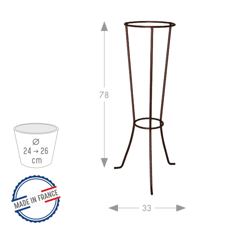 Colonne CLASSIQUE Fer Vieilli Louis Moulin