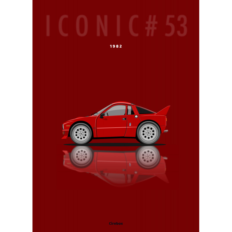 Affiche 100 % Made In France, Lancia 037 - 1982