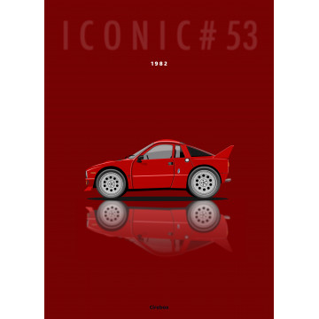 Affiche de la Fiat 500 par Cirebox 