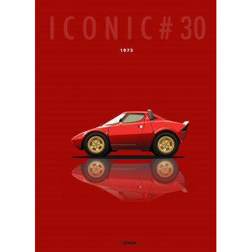 Affiche de la Lancia Stratos - 1972 - Cirebox