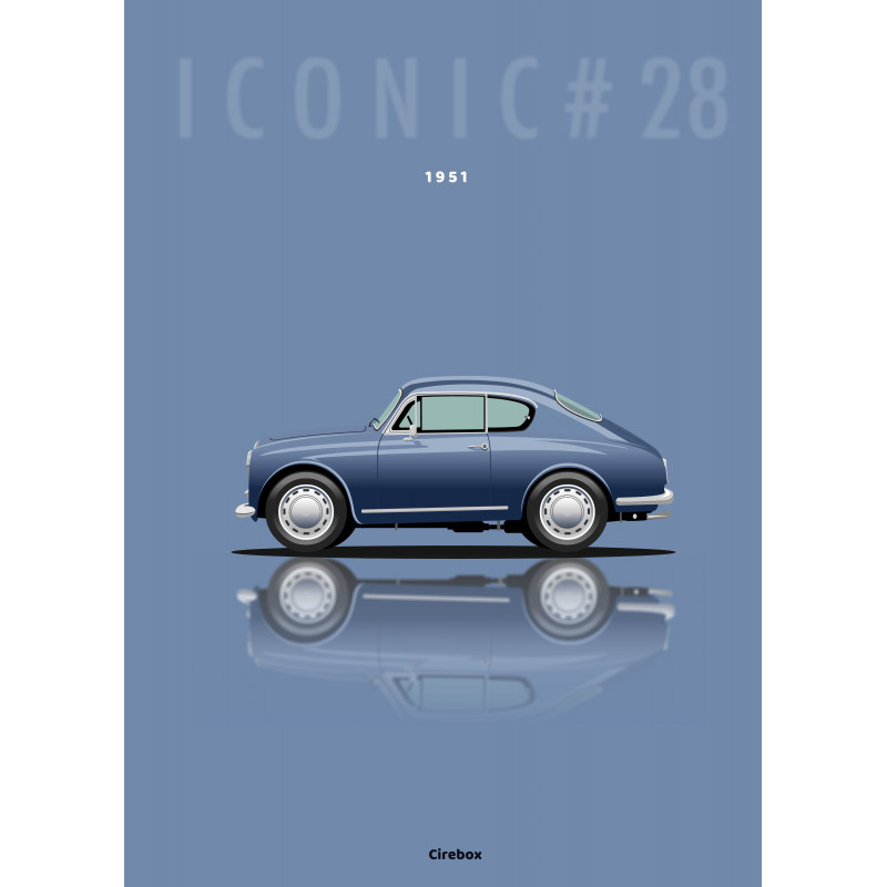 Affiche 100 % Made In France, Lancia Aurelia - 1951