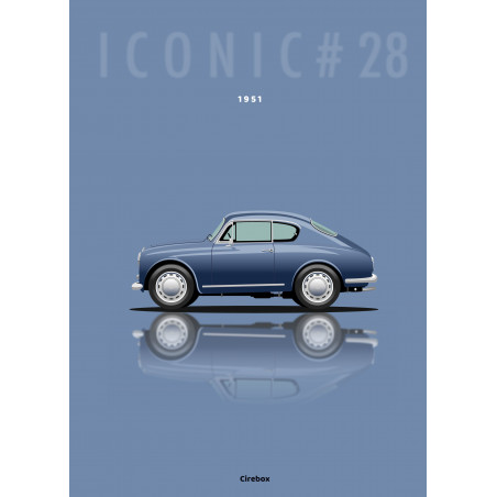 Affiche 100 % Made In France, Lancia Aurelia - 1951