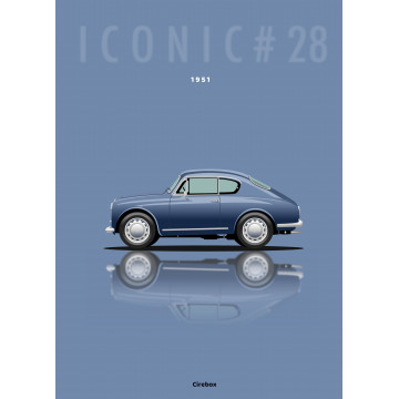 Affiche de la Lancia Aurelia - 1951 - Cirebox