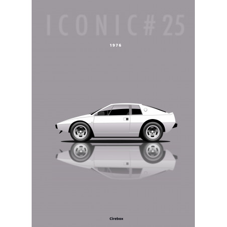 Affiche 100 % Made In France, Lotus Esprit - 1976