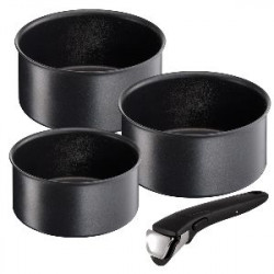 Set de 3 casseroles 16, 18 et 20 cm avec poignée - Ingenio Eco Resist -  Tefal par TEFAL 