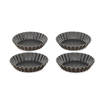 Lot de 4 moules à tartelettes 11 cm - Perfect Bake - Tefal