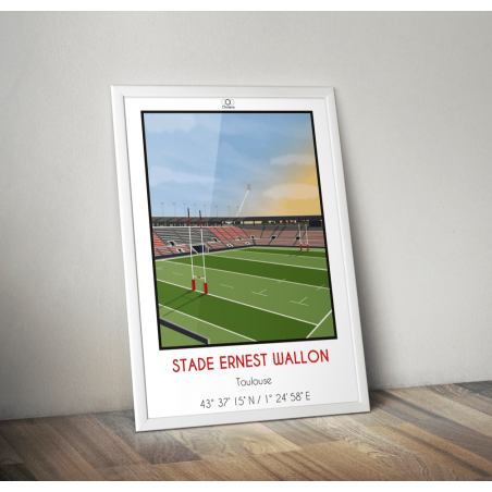 Affiche du Stade Ernest-Wallon du Stade toulousain - Chistera