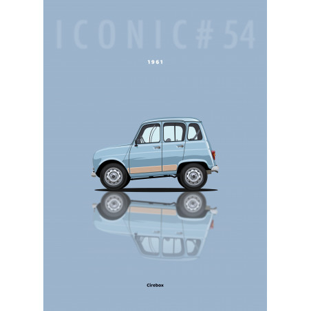 Affiche 100 % Made In France, Renault 4L - 1961