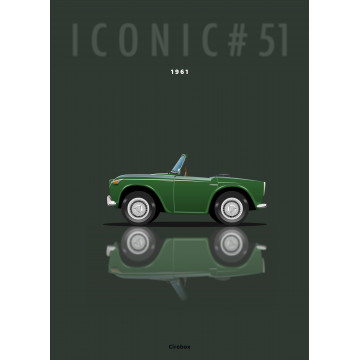 Affiche de la Triumph TR4 - 1961 - Cirebox