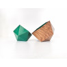 Lot de deux boîtes de rangement origami - Leewalia