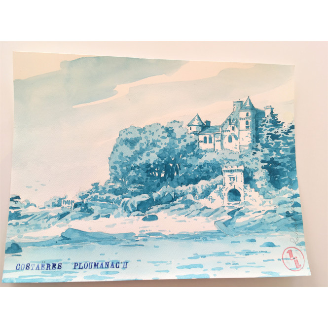 Affiche Château de Costaérès à Ploumanac'h - B&C