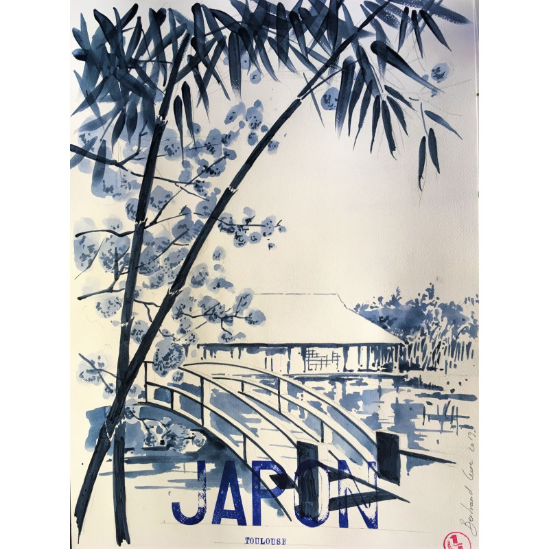 Affiche Jardin Japonais à Toulouse - B&C par B&C - 1UP1 