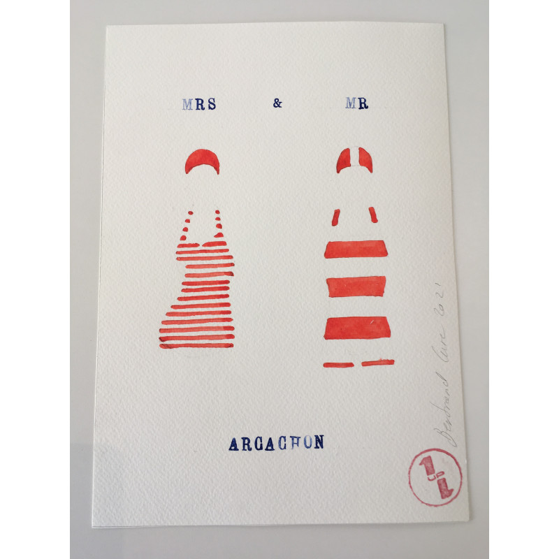 Affiche Mrs & Mr Arcachon - B&C