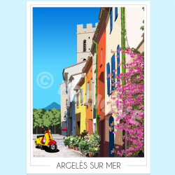 Affiche Argelès-sur-mer centre - Foliove
