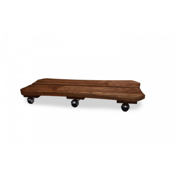 Roule plante en bois rectangulaire 30x70 cm - Louis Moulin