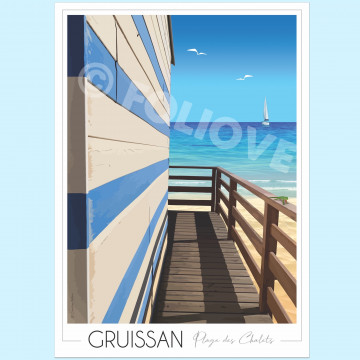 Affiche des cabanes de Gruissan - Foliove