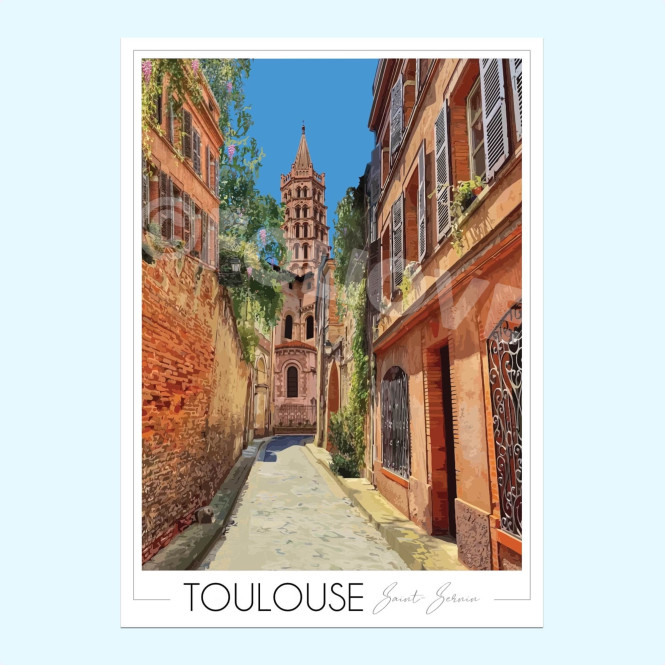 Affiche de Toulouse - Foliove