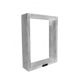 Cube horizontal de décoration murale en bois - Explorab