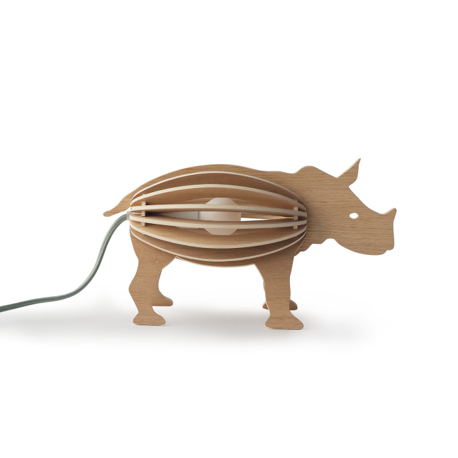 Lampe de chevet pour enfants Rhinocéros - Gone's