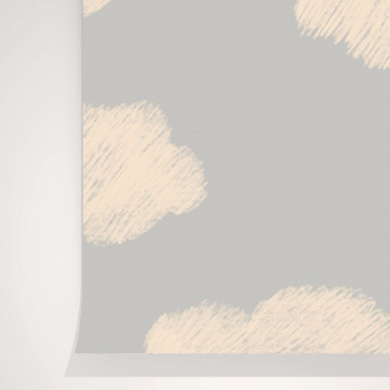 Papier peint motifs nuages - Somewhere - Season Paper