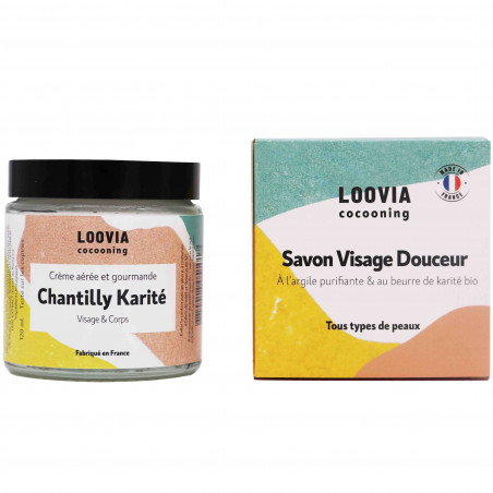 Kit Savon visage et Chantilly Karité - Loovia