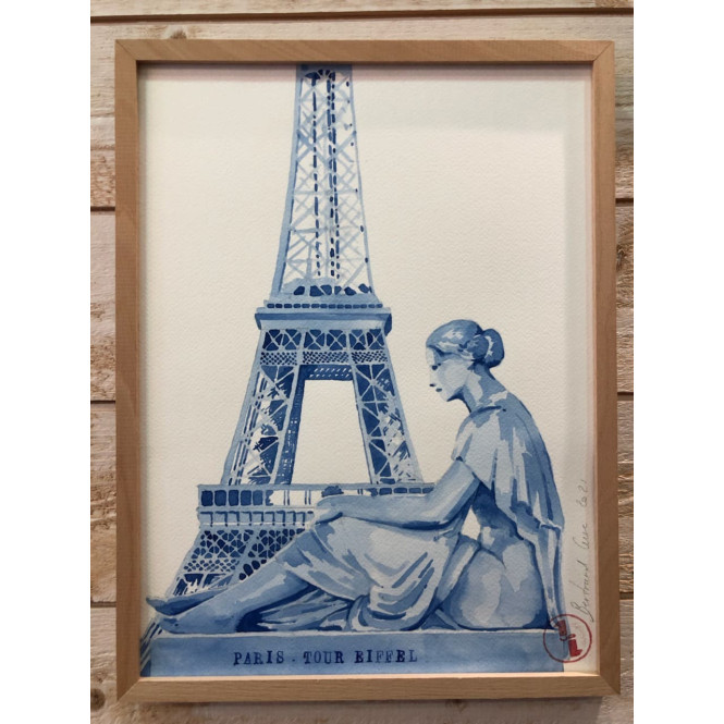Affiche Vintage - Poster Tour Eiffel - B&C