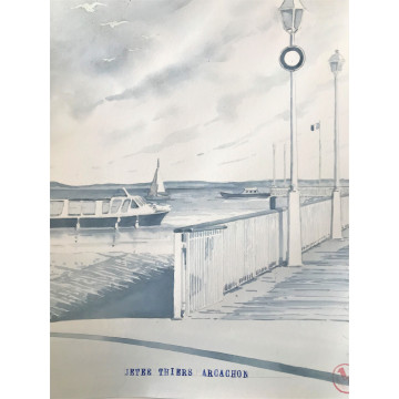 Affiche de la baie d'Arcachon - B&C