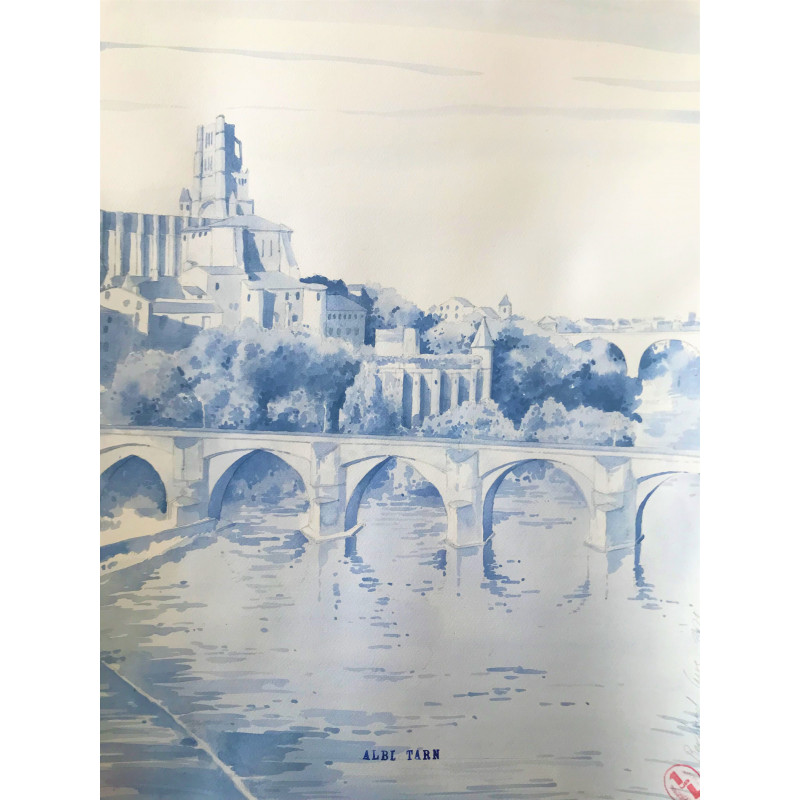 Affiche de la ville d'Albi - B&C 100  % Made in France