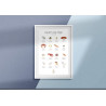 Affiche des fruits de mer et coquillages - AOC Affiche des fruits de mer et coquillages - AOC