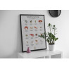 Affiche des fruits de mer et coquillages - AOC Affiche des fruits de mer et coquillages - AOC