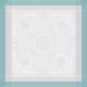 nappe antitâche Jacquard 100% coton jardin de la reine celadon - Garnier-Thiebaut nappe antitâche Jacquard 100% coton jardin de la reine celadon - Garnier-Thiebaut