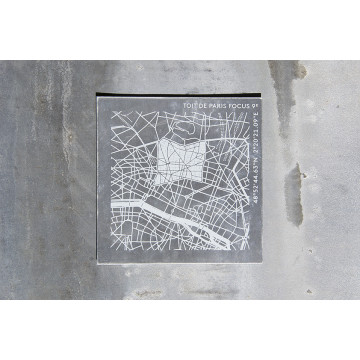 Morceau de toit de Paris sérigraphié - Focus