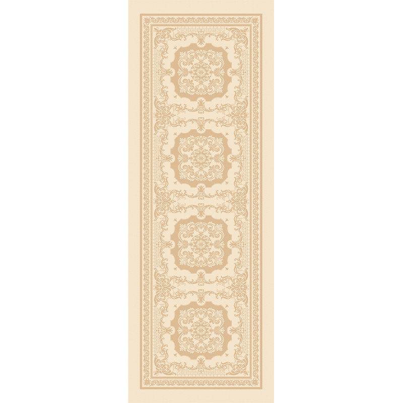 chemin de table antitâche Jacquard 100% coton eleonore dore - Garnier-Thiebaut
