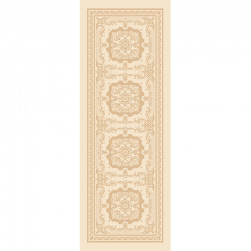 Chemin de table antitâche Jacquard 100% coton eleonore dore - Garnier-Thiebaut