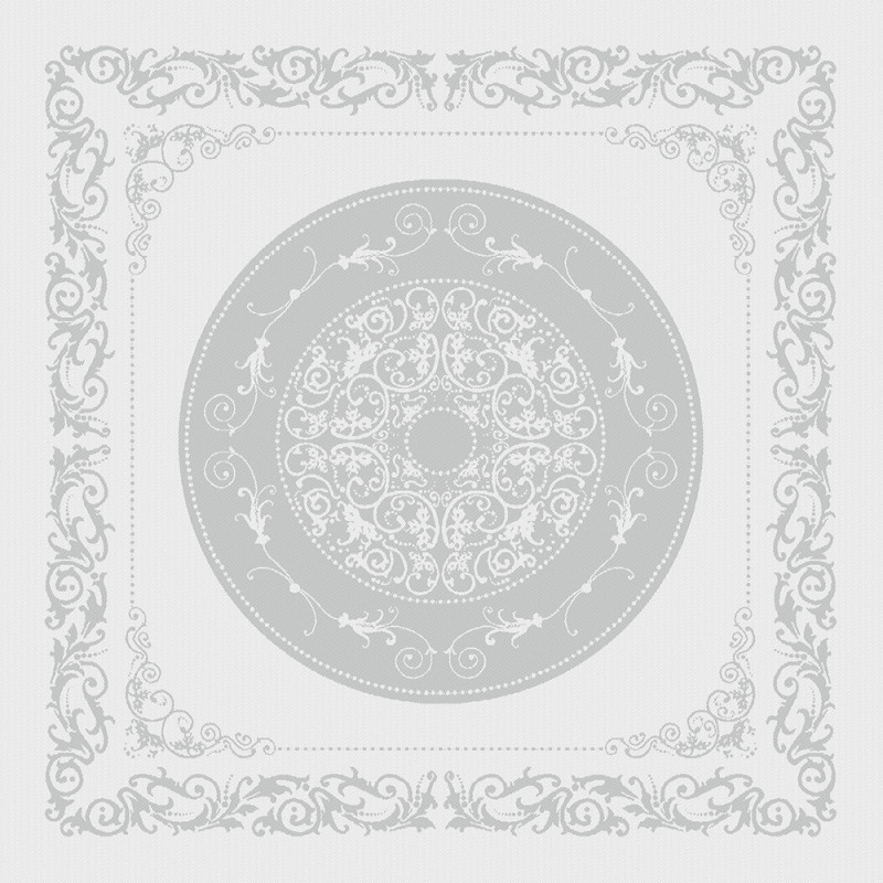 serviette de table 100% coton comtesse blanche blanc - Garnier-Thiebaut