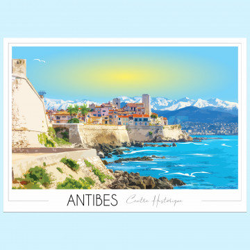 Affiche d'Antibes Juan les Pins - Foliove