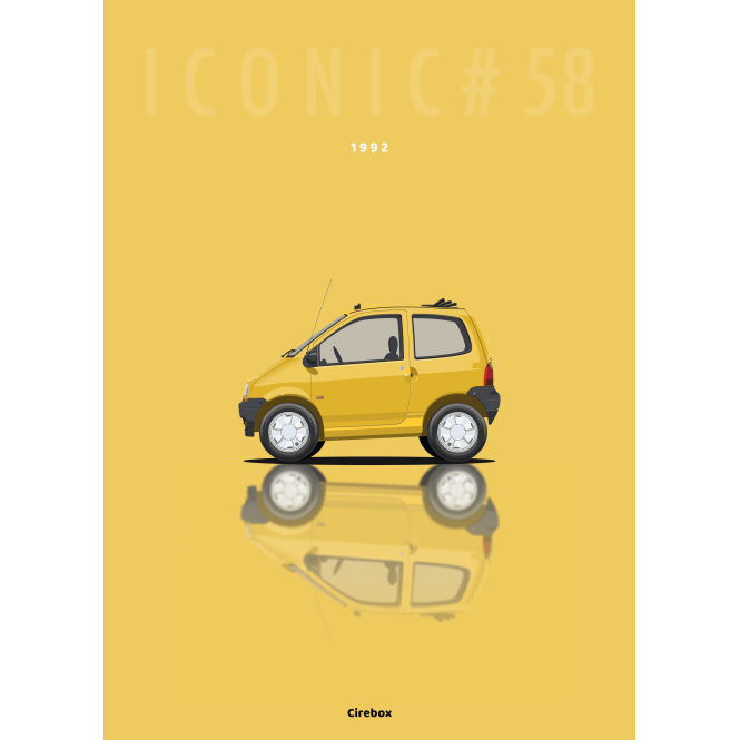 Affiche de la Renault Twingo - 1992 - Cirebox