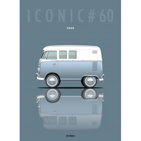 Affiche du Volkswagen Combi - 1950 - Cirebox