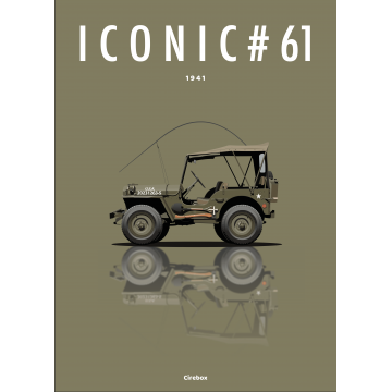 Affiche de la Jeep Willys - 1941 - Cirebox
