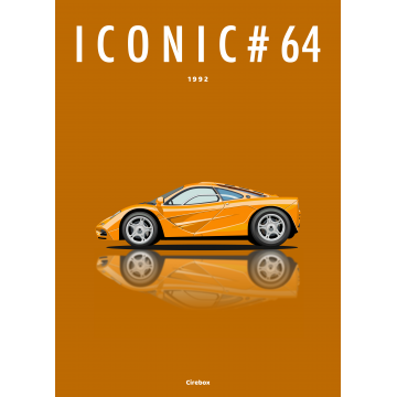 Affiche de la McLaren F1 - 1992 - Cirebox