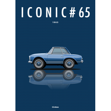 Affiche de la Mercedes Pagode - 1963 - Cirebox