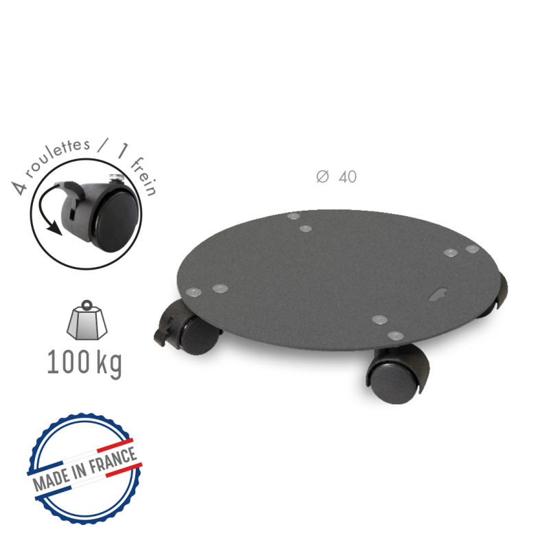 Roule plante rond en acier 40 cm - Louis Moulin