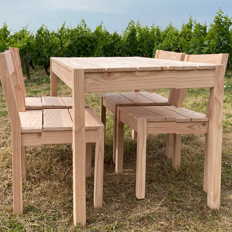 Table de jardin en bois Syringa - Ladivine Jardine