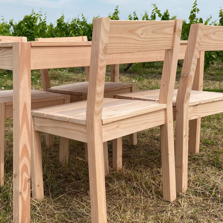 Chaise de jardin en bois Syringa - Ladivine Jardine