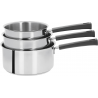 Pack de trois casseroles en inox 16/18/20 cm collection Mutine - Cristel