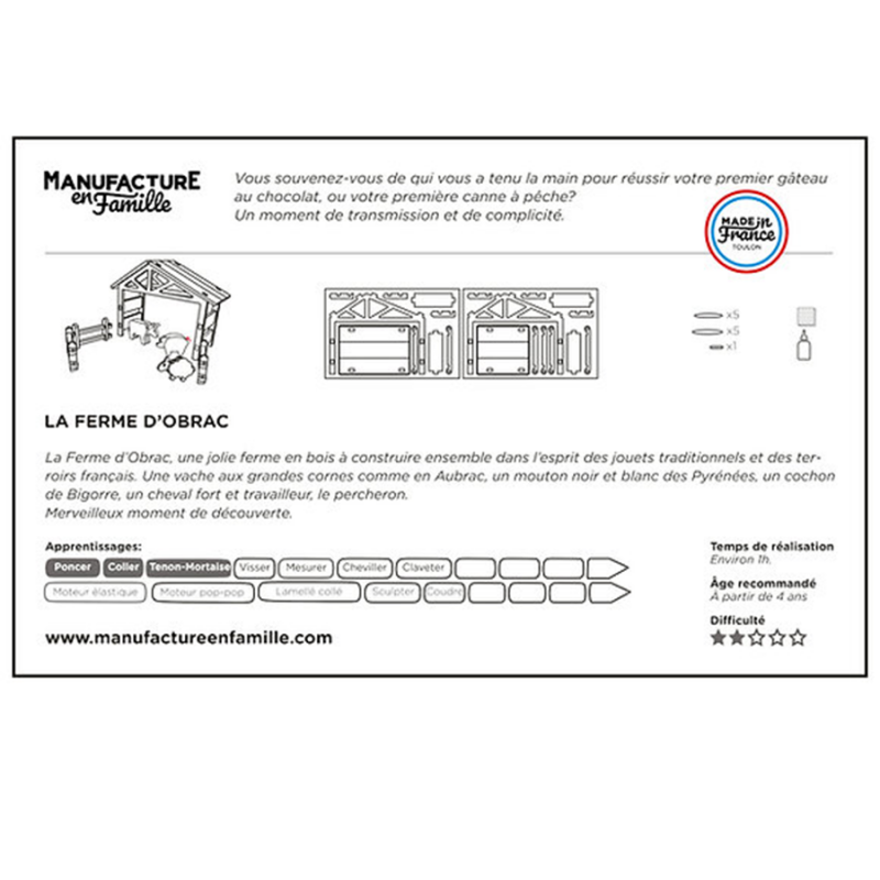 Grande ferme en bois la Ferme Obrac - Manufacture en Famille