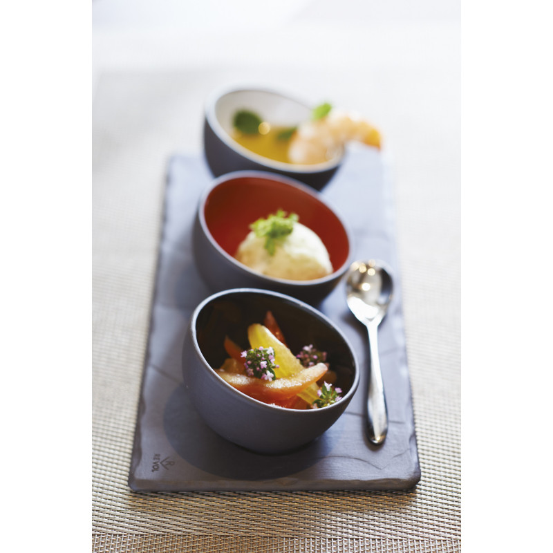 Plateau de tasse à café en céramique effet ardoise - Basalt - Revol