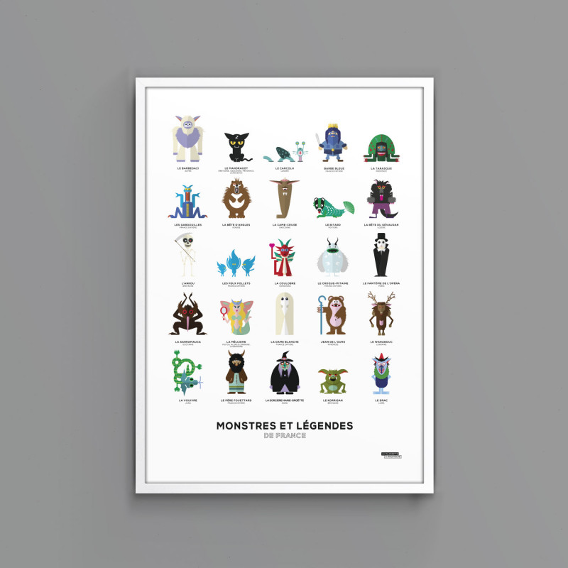 Affiche Monstres de nos régions - La Majorette à Moustache