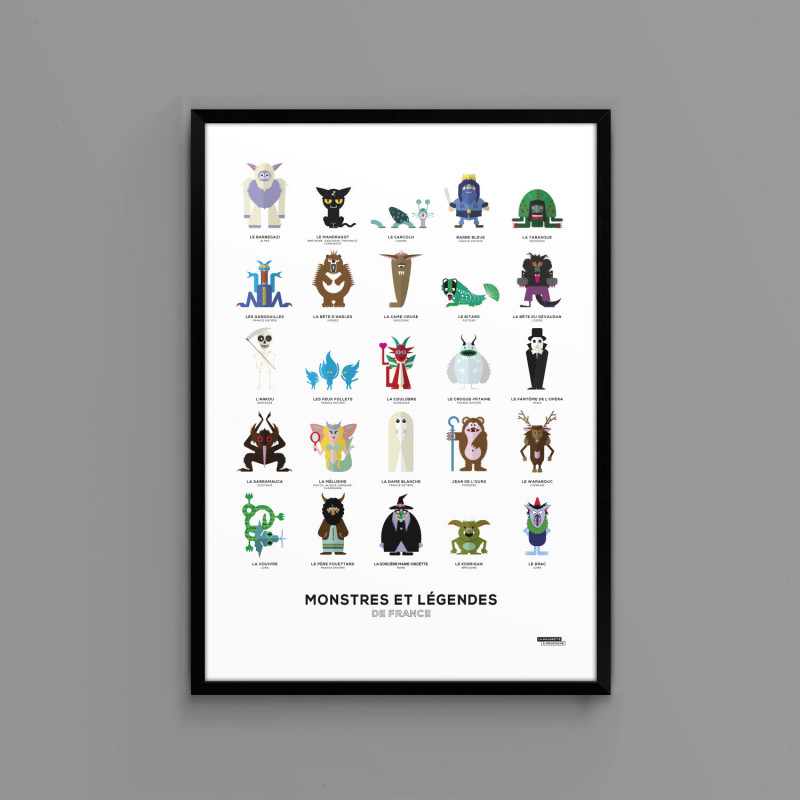 Affiche Monstres de nos régions - La Majorette à Moustache