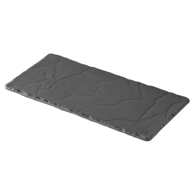 Planche rectangle en céramique effet ardoise - Basalt - Revol